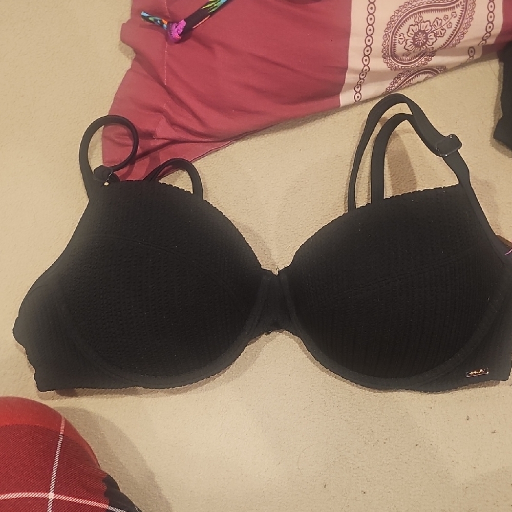 Black Bikini with Molded Cups and Adjustable Straps